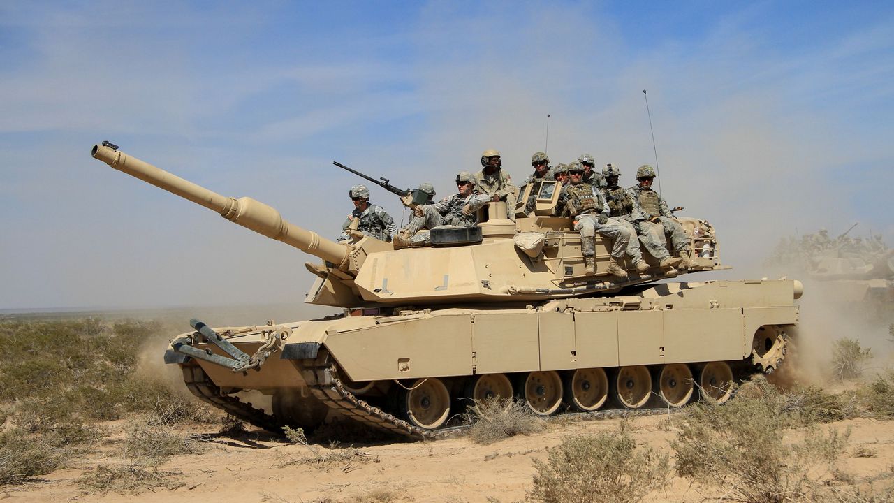 M1 Abrams 1280x720. Tapeta, pozad na plochu PC. Obrzek ke staen zdarma