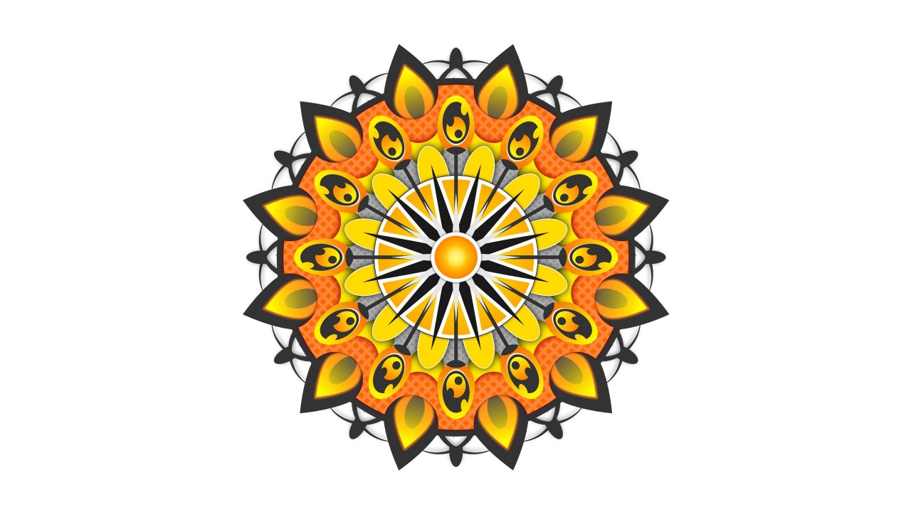 Tapeta na plochu Mandala v 1280x720 pixel. Wallpaper, obrzek, pozad zdarma