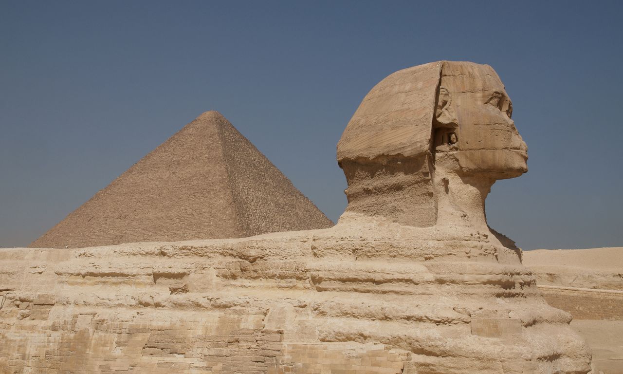 Tapeta na plochu Sfinga, 1280x768. Obrzek, wallpaper, pozad zdarma