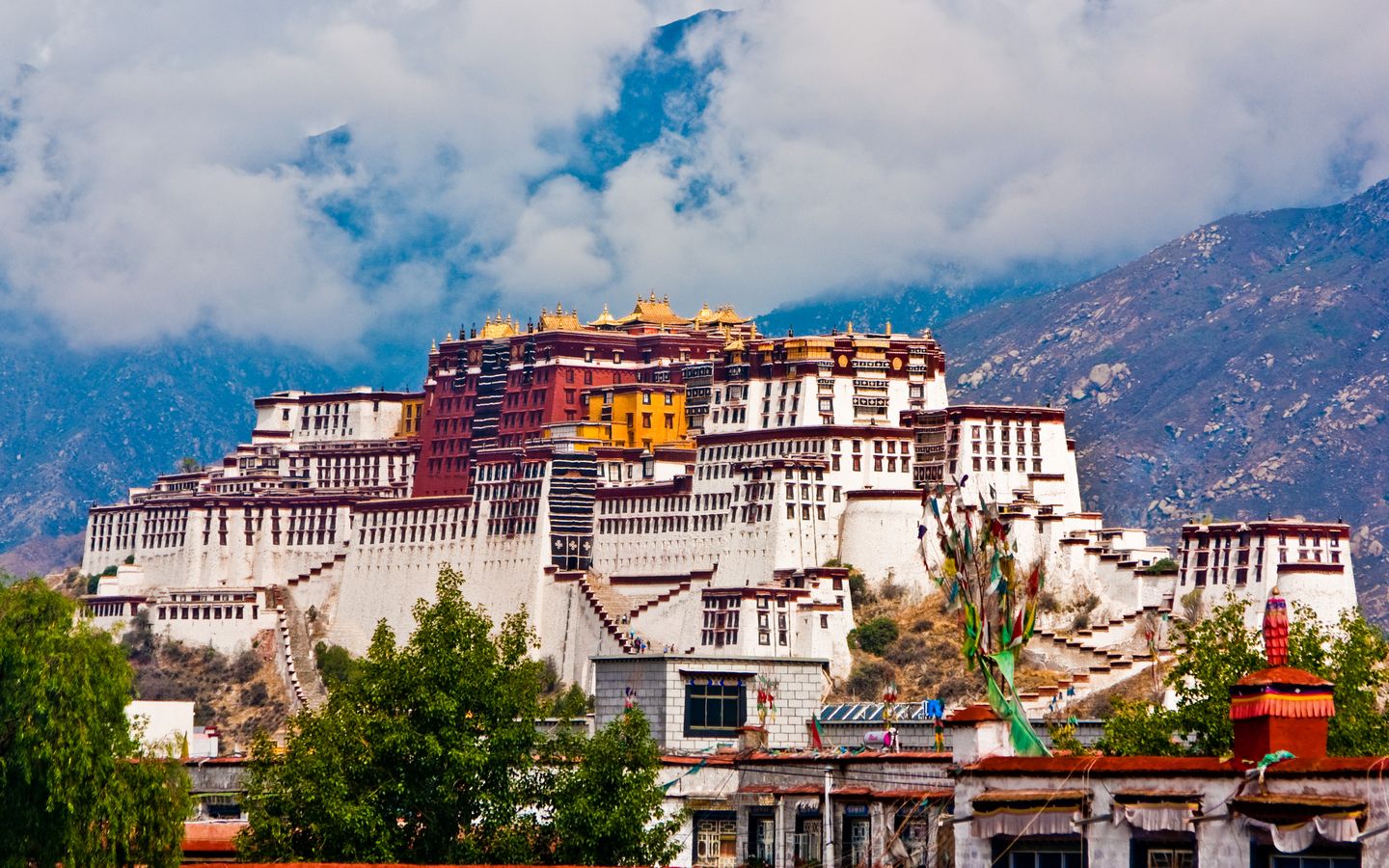 Tapeta na plochu Tibet, 1440x900. Obrzek, wallpaper, pozad zdarma
