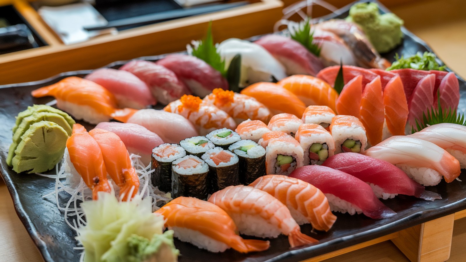 Sushi | 1600x900. Wallpaper, Pozad, Tapeta na plochu.