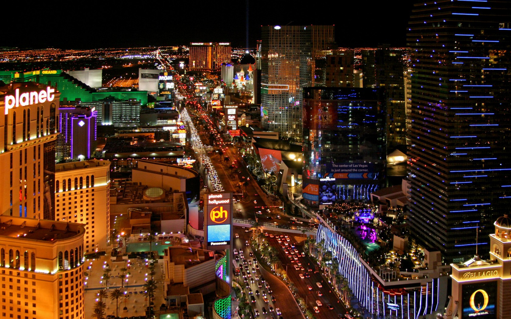 Las Vegas | 1680x1050. Tapeta, pozad na plochu Windows