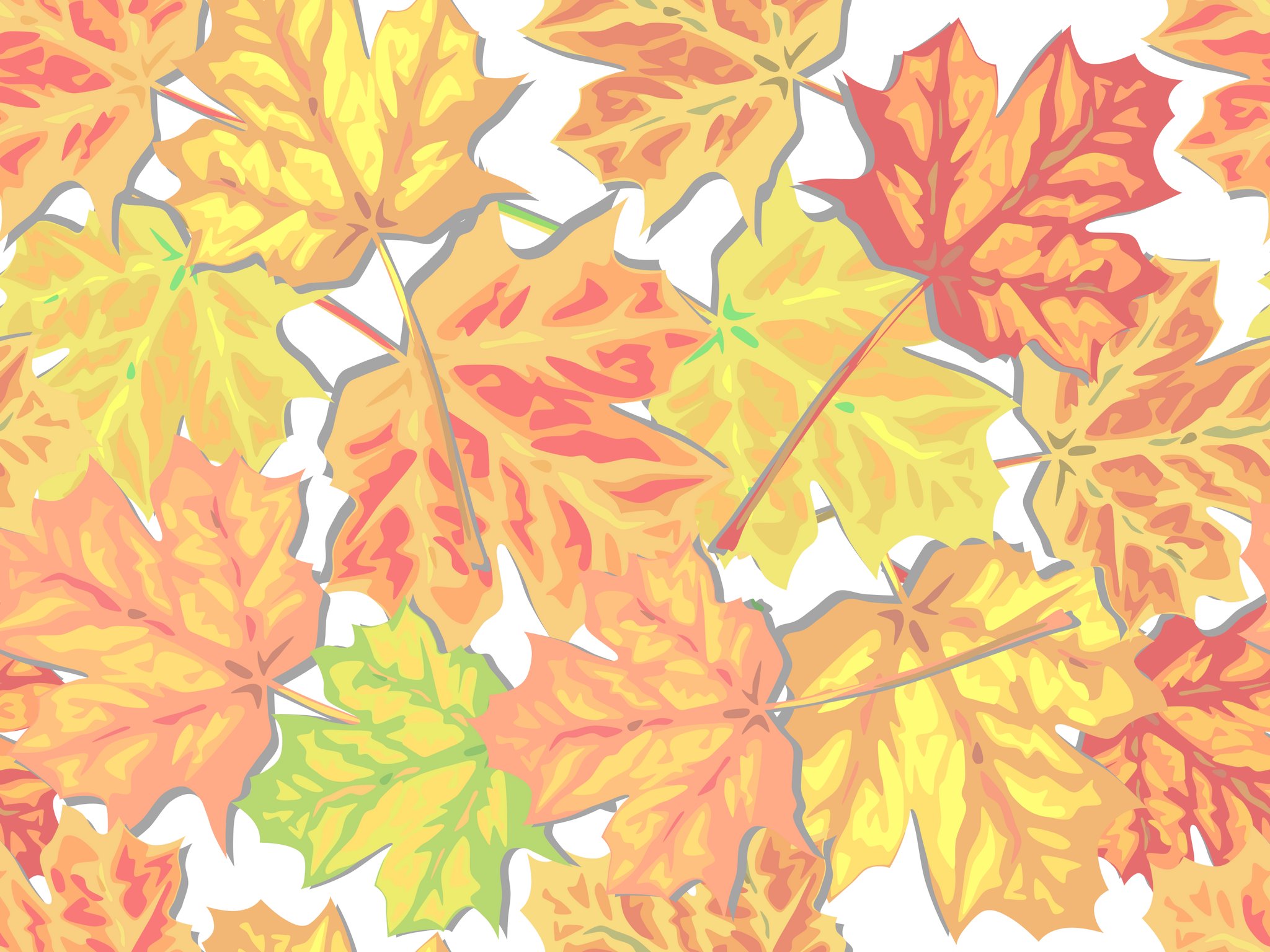 Pozad Podzimn list v 2048x1536. Super tapeta na plochu PC. Obrzek, wallpaper zdarma.