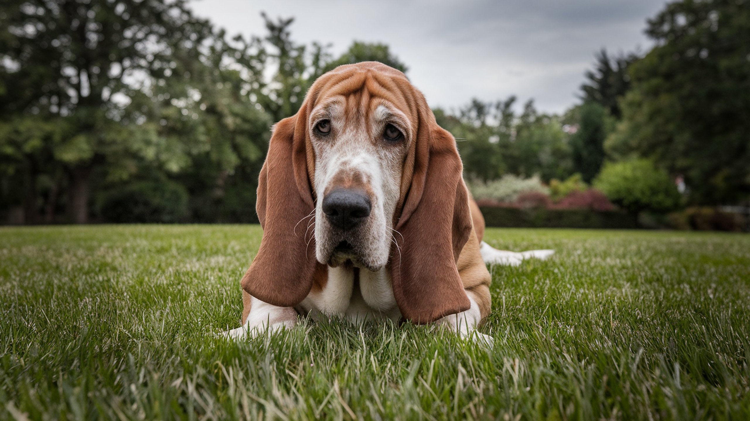 Basset | 2560x1440. Pozad na PC, wallpaper, tapeta, obrzek na plochu monitoru, displeje