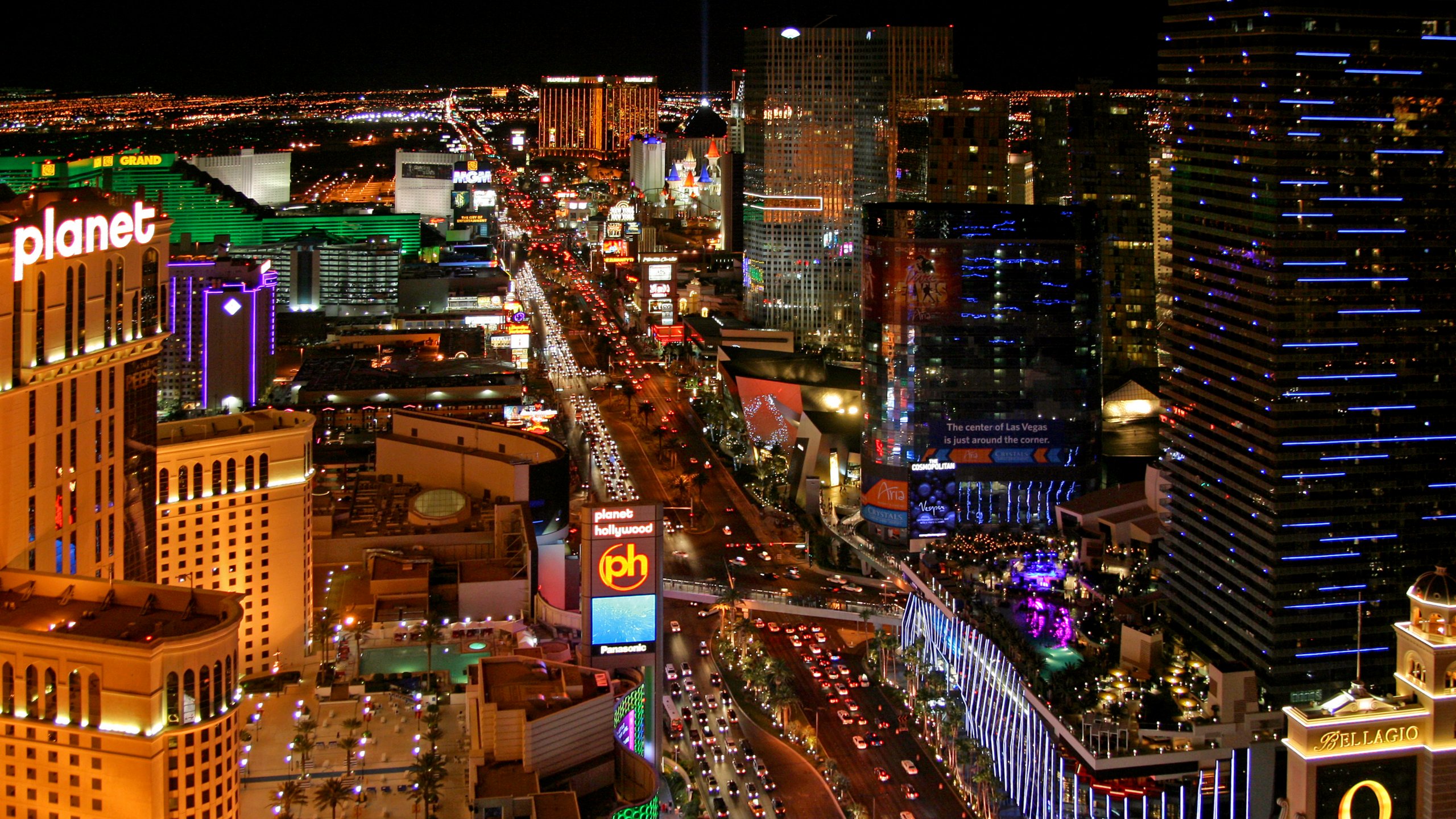 Las Vegas | 2560x1440. Tapeta, pozad na plochu Windows