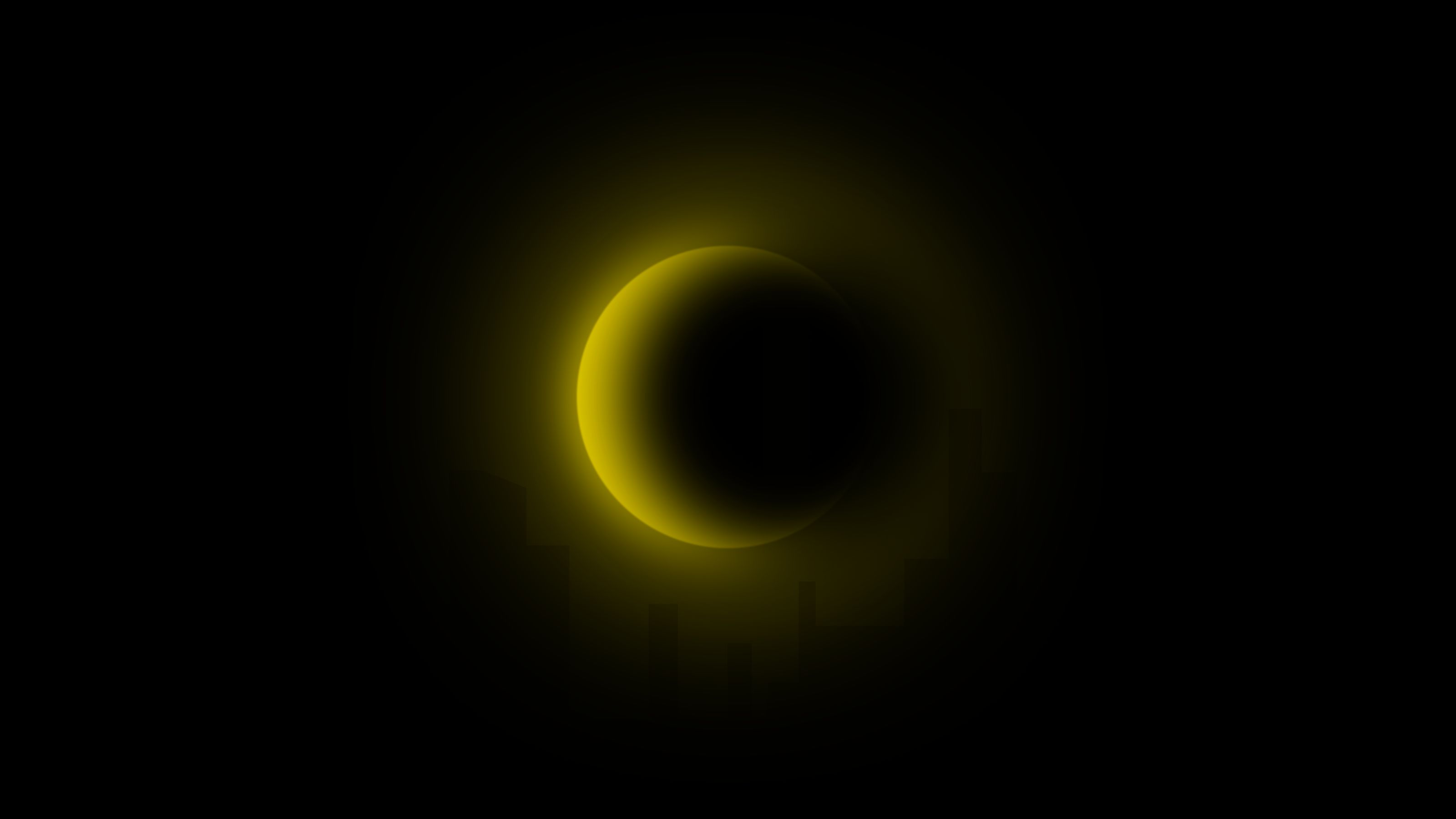 Tapeta na plochu Zatmění Slunce v 3200x1800 pixelů. Wallpaper, obrázek, pozadí zdarma
