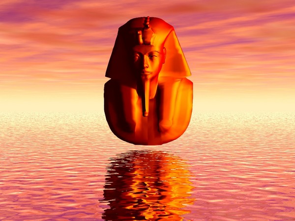 Obrázek na pozadí PC nazvaný Faraonova maska
