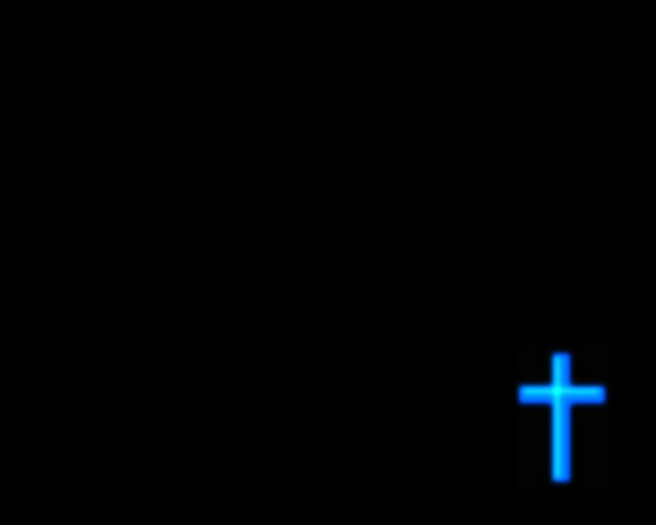 Modrý kříž - pozadí pro Windows, Linux, Android, iOS