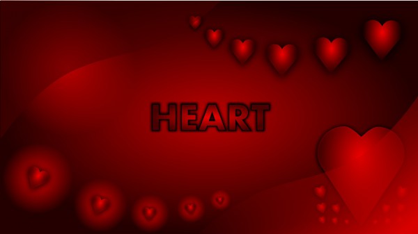 Valentýn srdce - tapeta na plochu tabletu nebo PC zdarma
